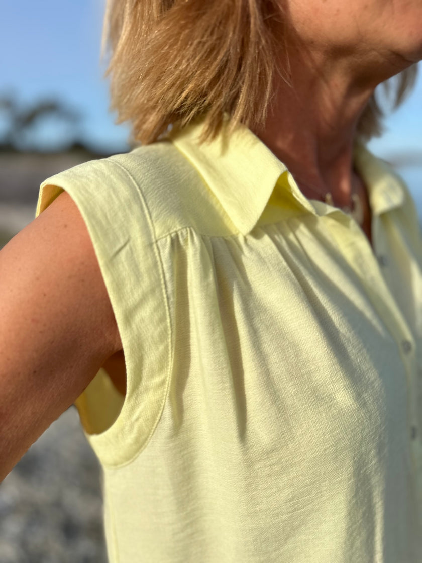 Blouse Soline jaune beurre