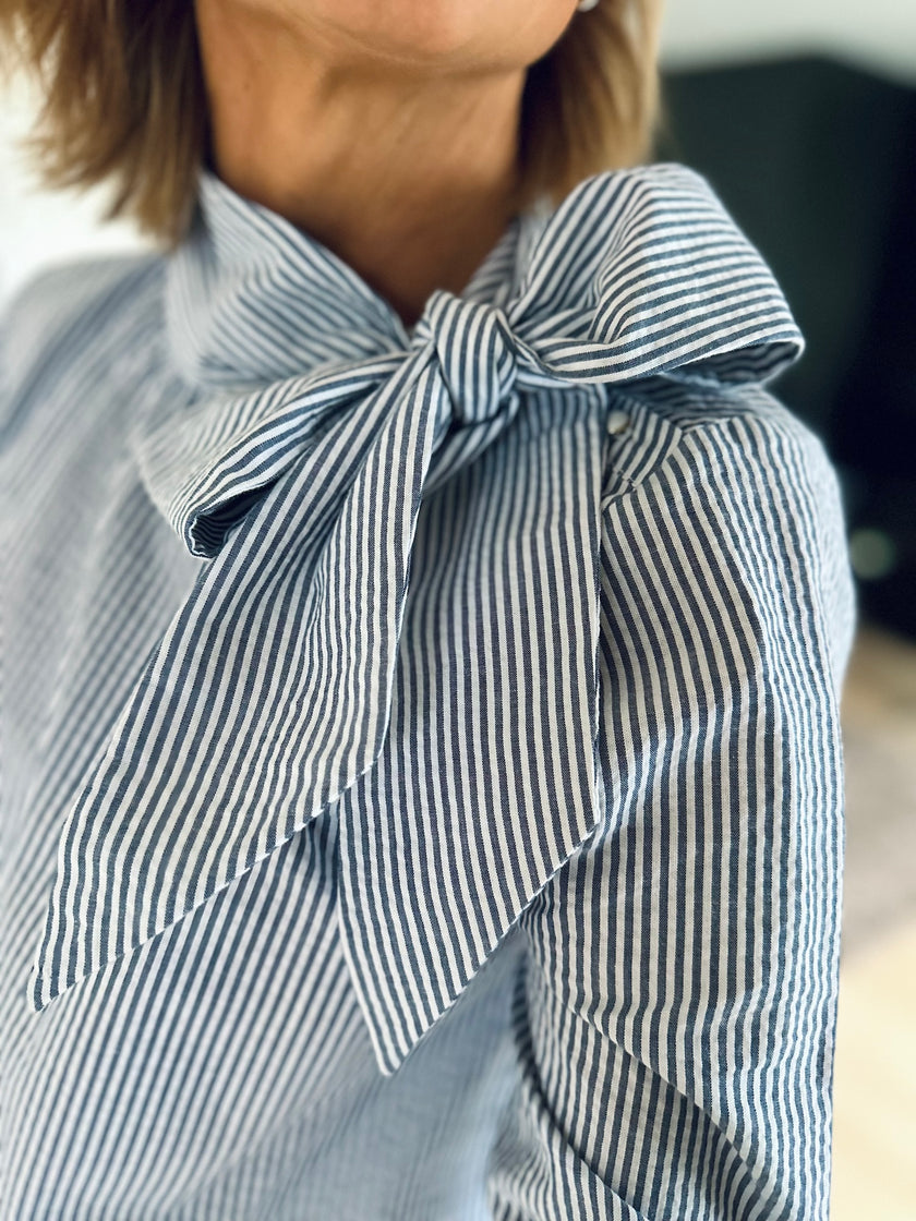 Blouse Augustine rayures marine