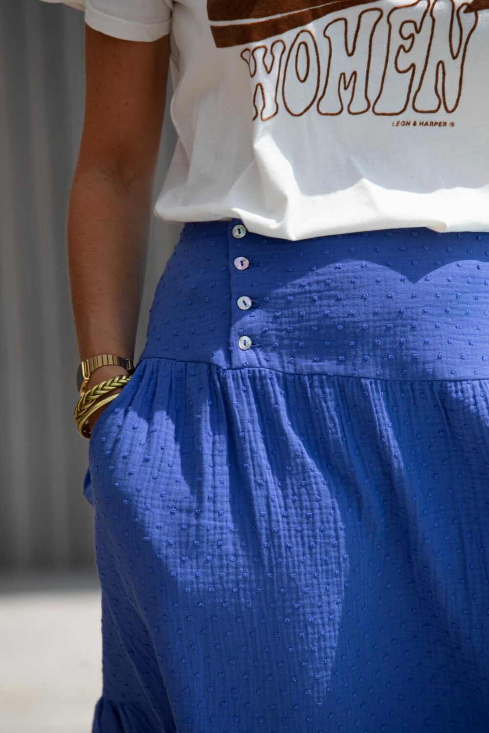 Jupe Théa bleue