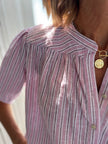 Blouse Ambrine rayures roses (disponible taille 2)