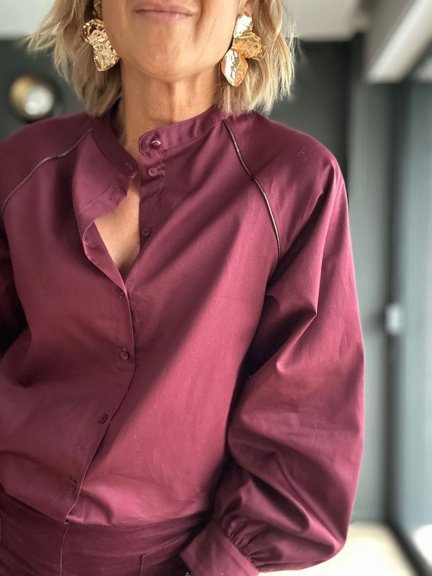 Blouse HORTENSE bordeaux
