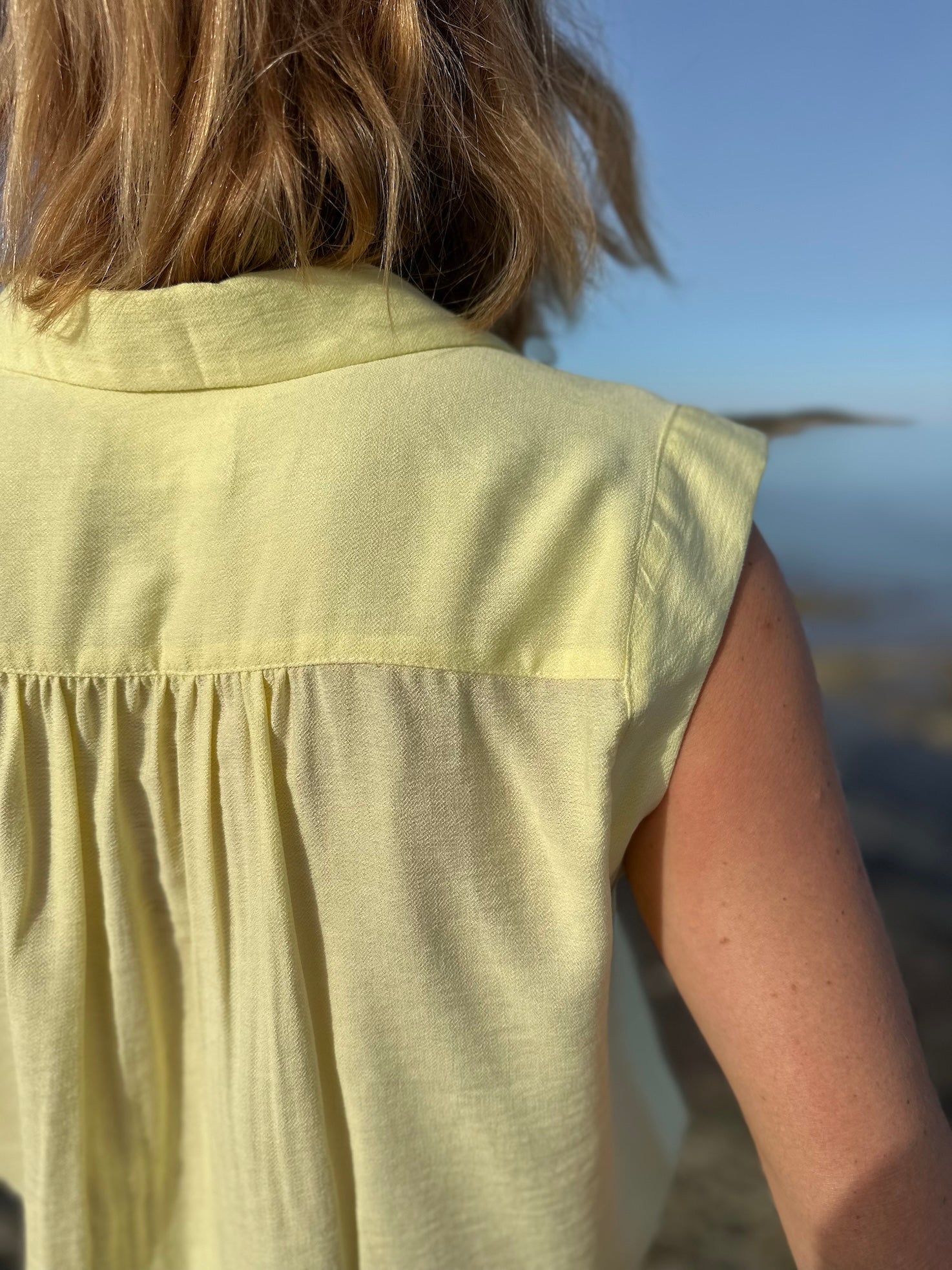 Blouse Soline jaune beurre