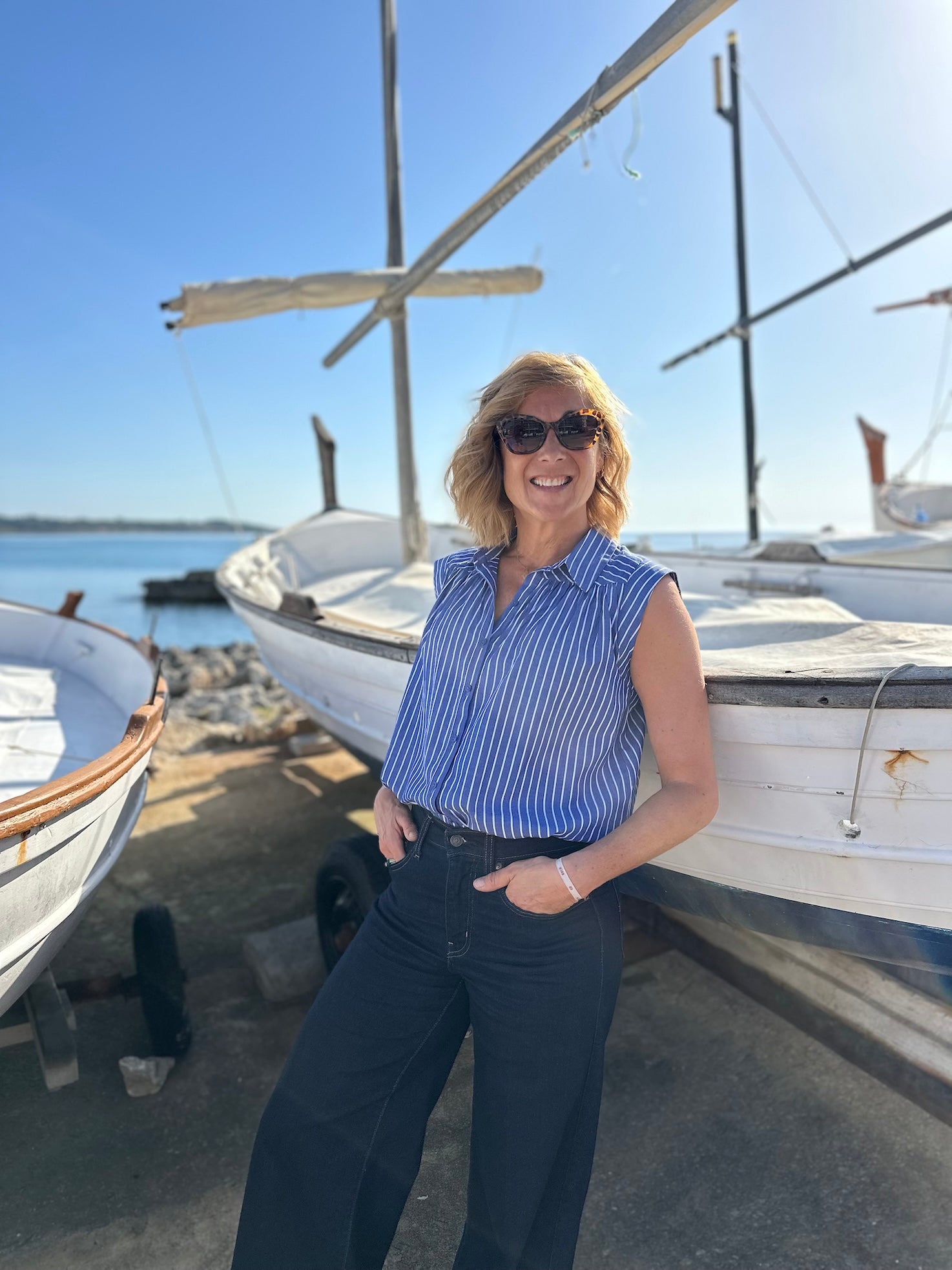 Blouse Soline rayures bleues (épuisée)