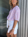 Blouse Ambrine rayures roses (disponible taille 2)
