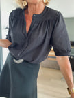 Blouse Ambrine broderie anglaise noire (épuisée)