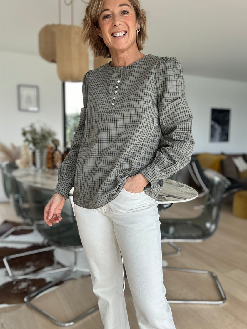Blouse Lior kaki (épuisée)