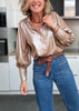 Blouse Constance dorée (disponible taille 0)