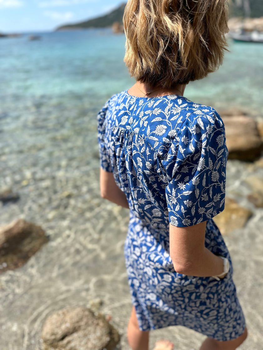 Robe CELIA bleu (disponible taille 0 et 3)