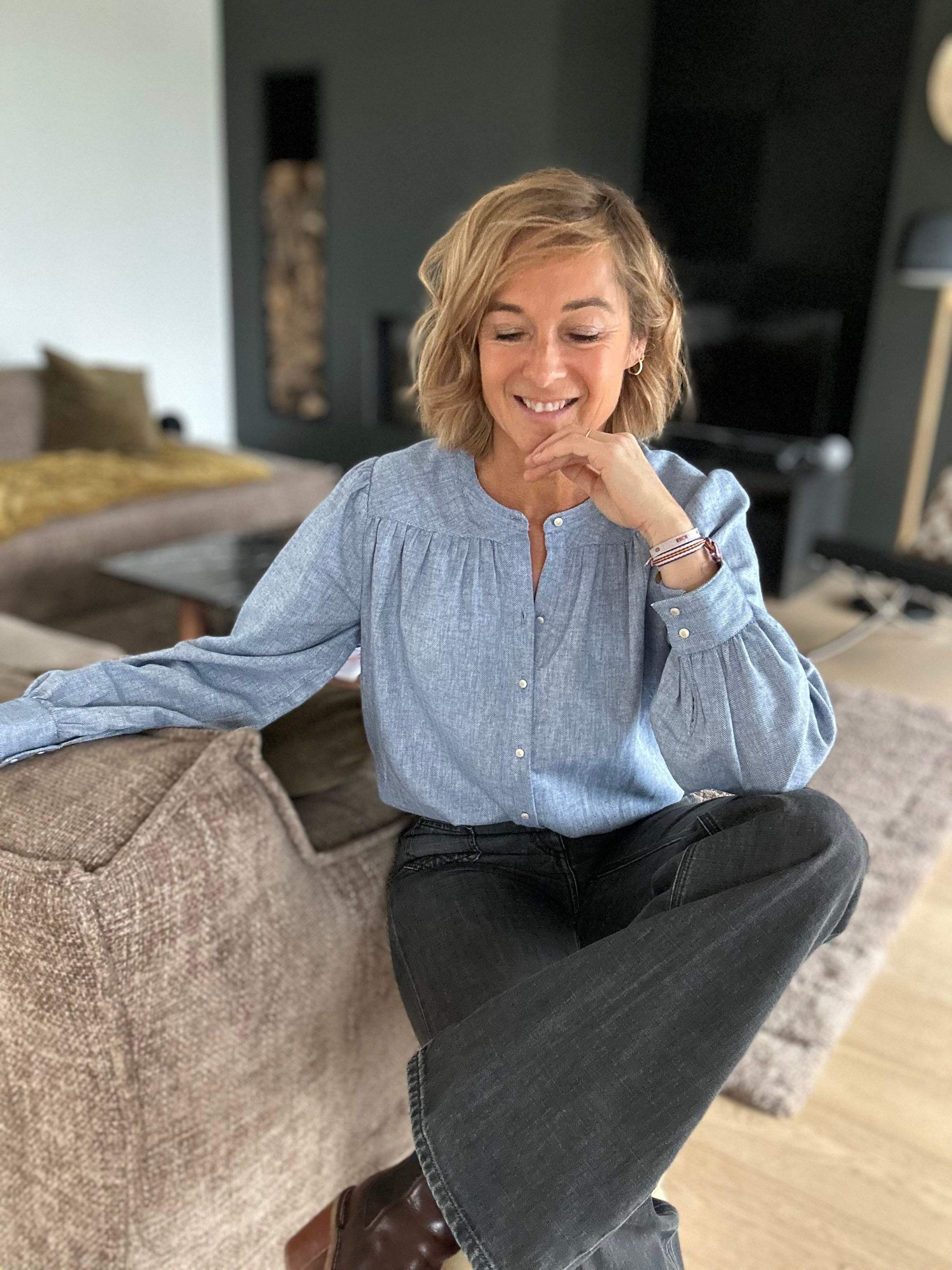 Blouse Ambrine bleu ciel (épuisée)