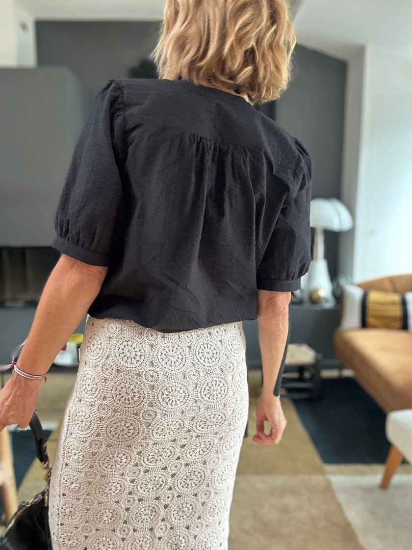 Blouse Ambrine noire (épuisée)