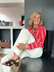 Blouse Constance rayures rouges