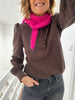 Blouse Lior velours chocolat