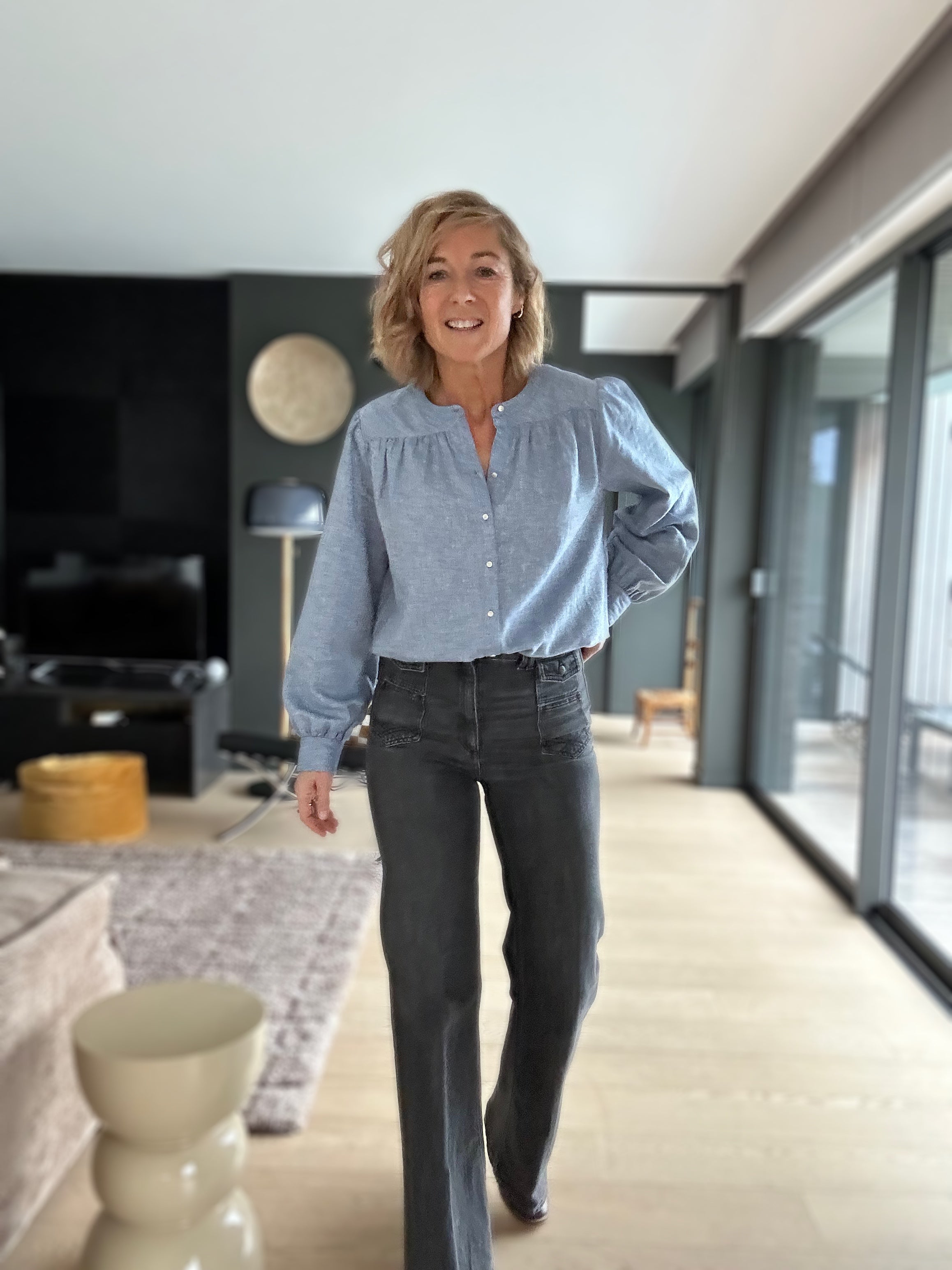 Blouse Ambrine bleu ciel (épuisée)