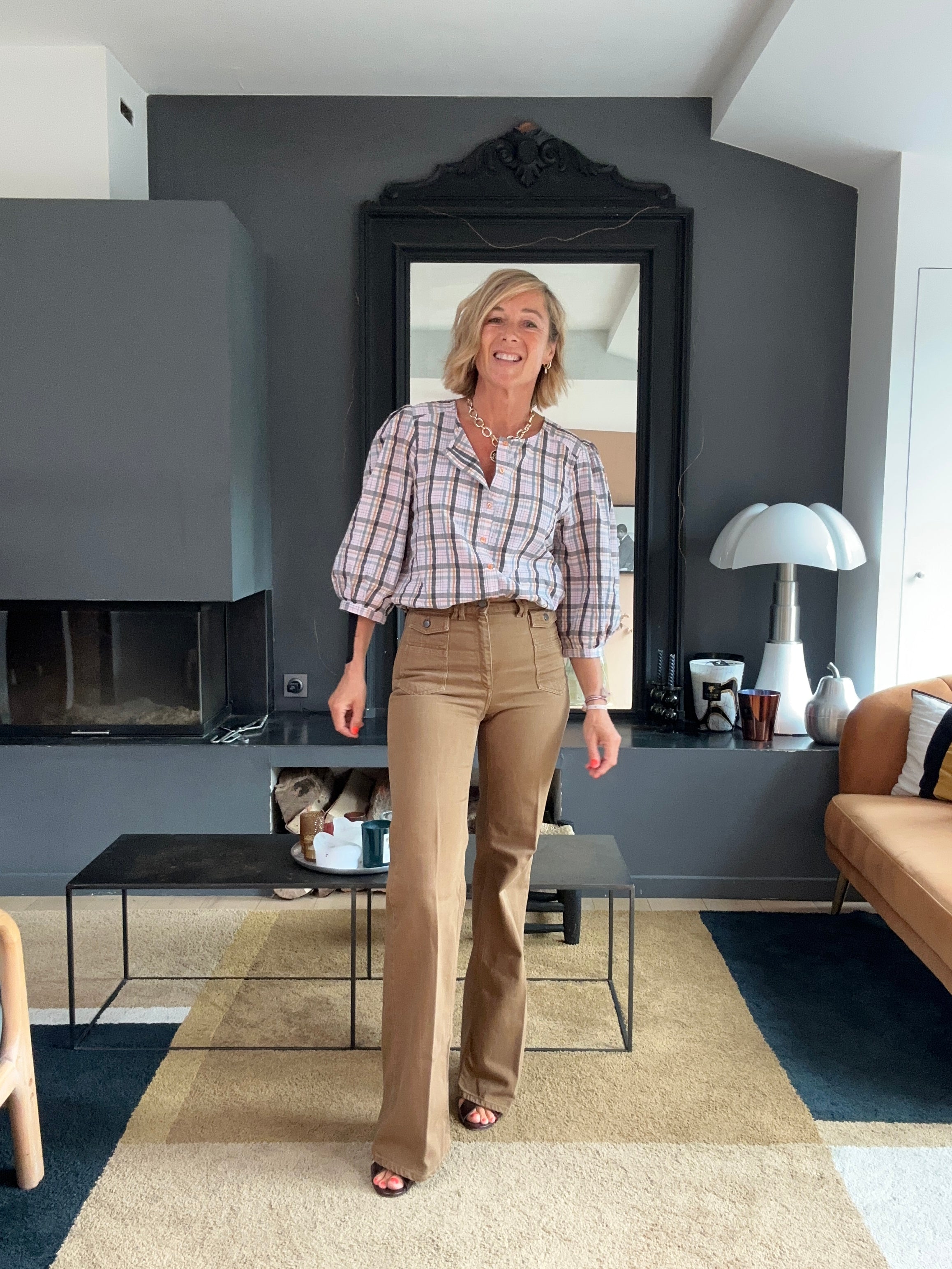 Blouse ELEN carreaux (disponible taille 3)