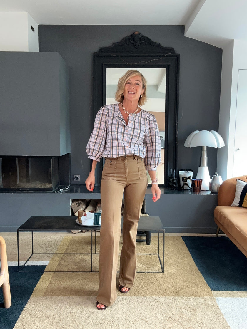 Blouse ELEN carreaux (disponible taille 3)