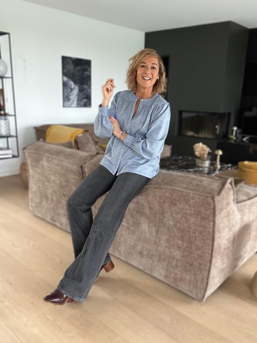 Blouse Ambrine bleu ciel (épuisée)